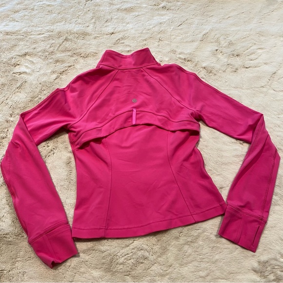(6) Lululemon Cropped Define Jacket Nulu Sonic Pink Small Crop - Picture 10 of 14